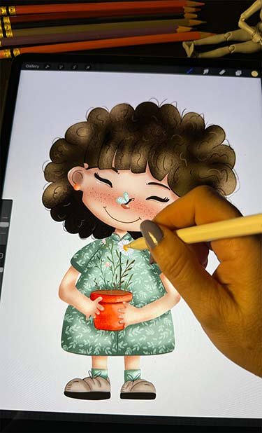 Drawing on Procreate