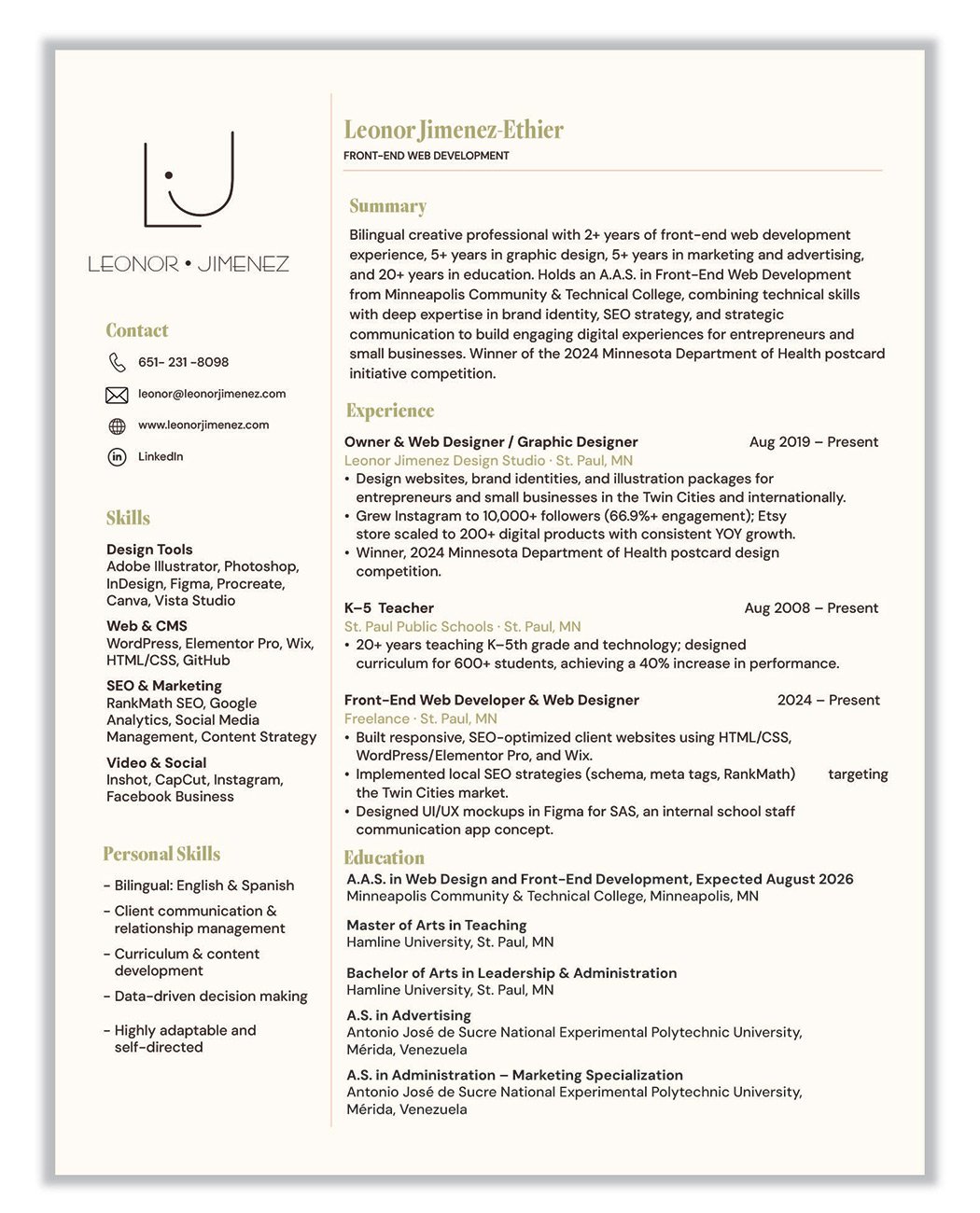 Leonor Jimenez-Resume